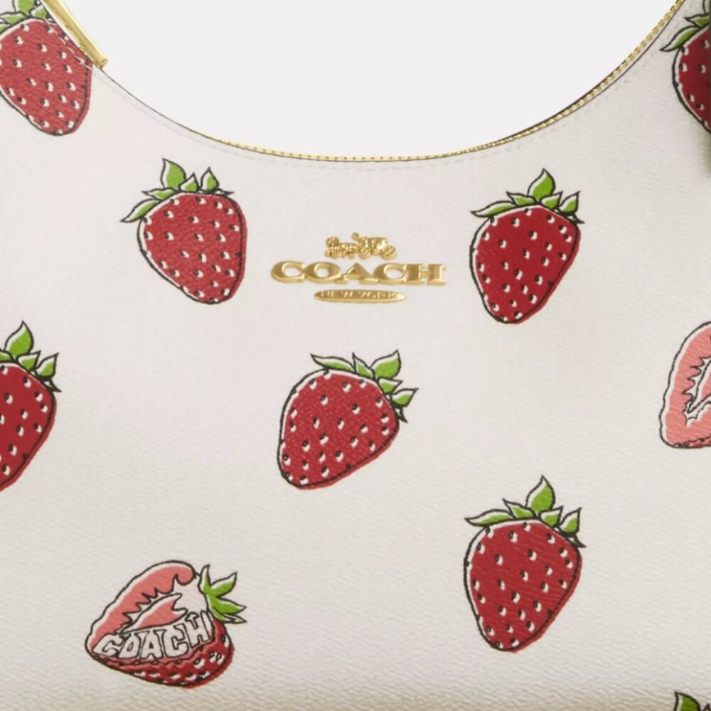 NWT COACH Teri Hobo Bag With Strawberry Print - Picture 8 of 12